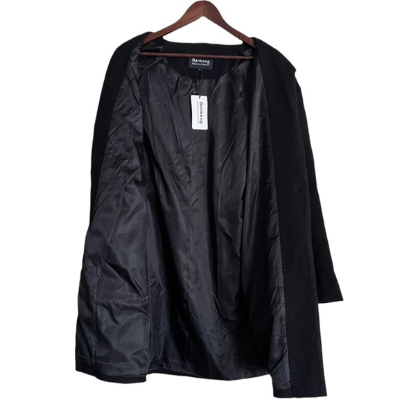 Large Black Peacoat Bankeng NWT - Picture 3 of 6